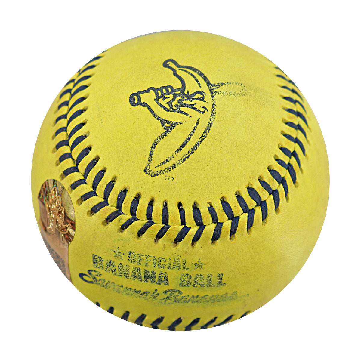 Ryan Cox Savannah Bananas Autographed Game Used Banana Ball from 3/30/25 at Atlanta - Top 1 Trick Play Ball