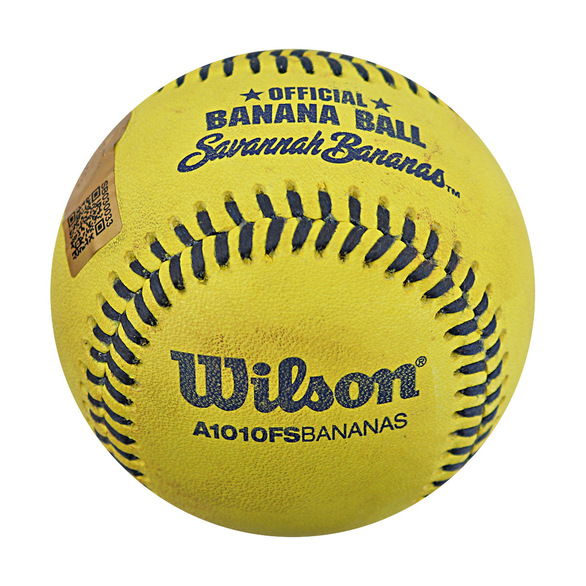 Vincent "The Dancing Umpire" Chapman Savannah Bananas Game Used Banana Ball from 3/30/25 at Atlanta