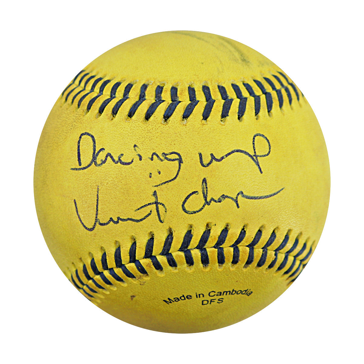 Vincent "The Dancing Umpire" Chapman Savannah Bananas Game Used Banana Ball from 3/30/25 at Atlanta