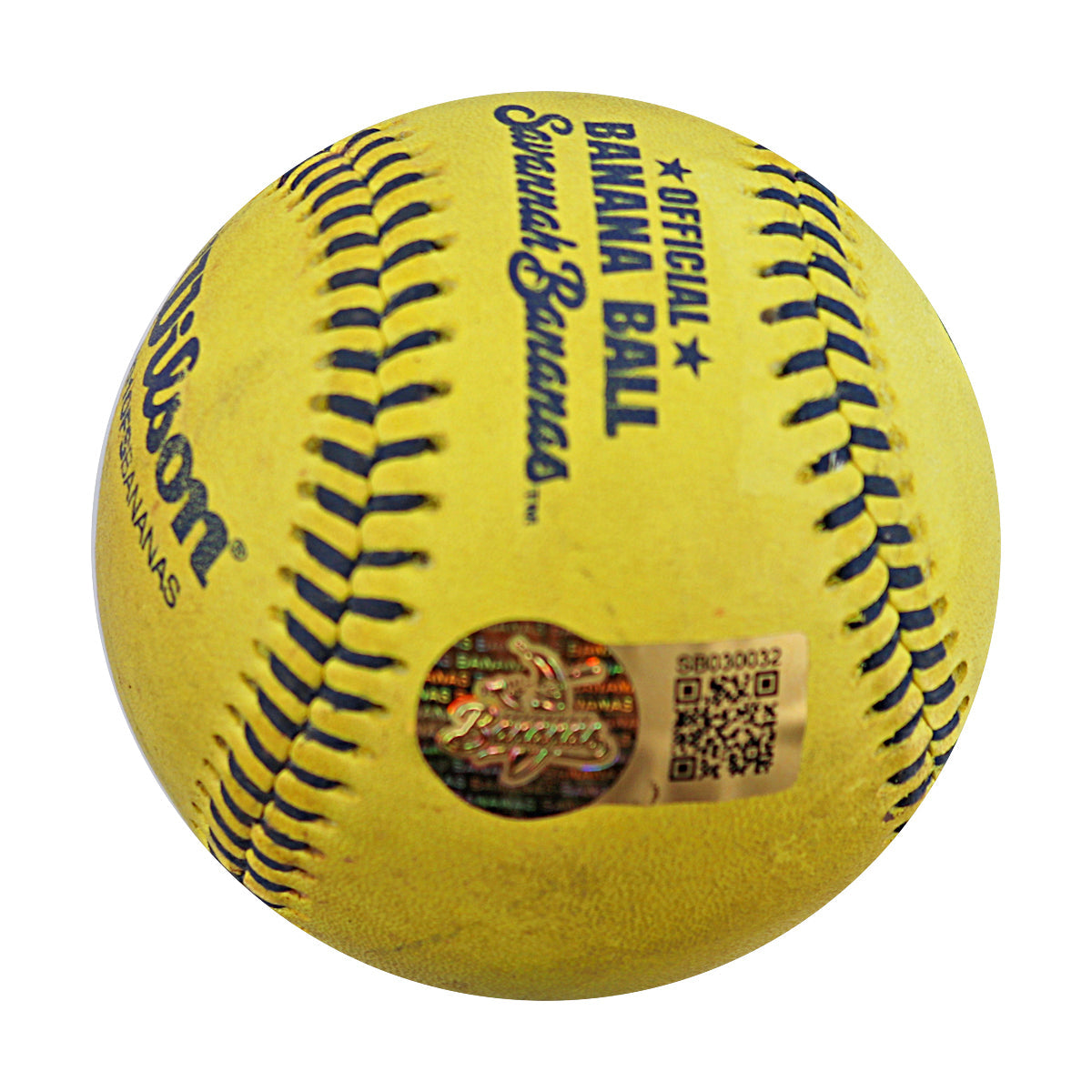 Vincent "The Dancing Umpire" Chapman Savannah Bananas Game Used Banana Ball from 3/30/25 at Atlanta
