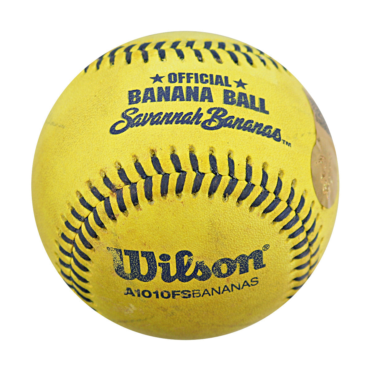 Vincent "The Dancing Umpire" Chapman Savannah Bananas Game Used Banana Ball from 3/30/25 at Atlanta