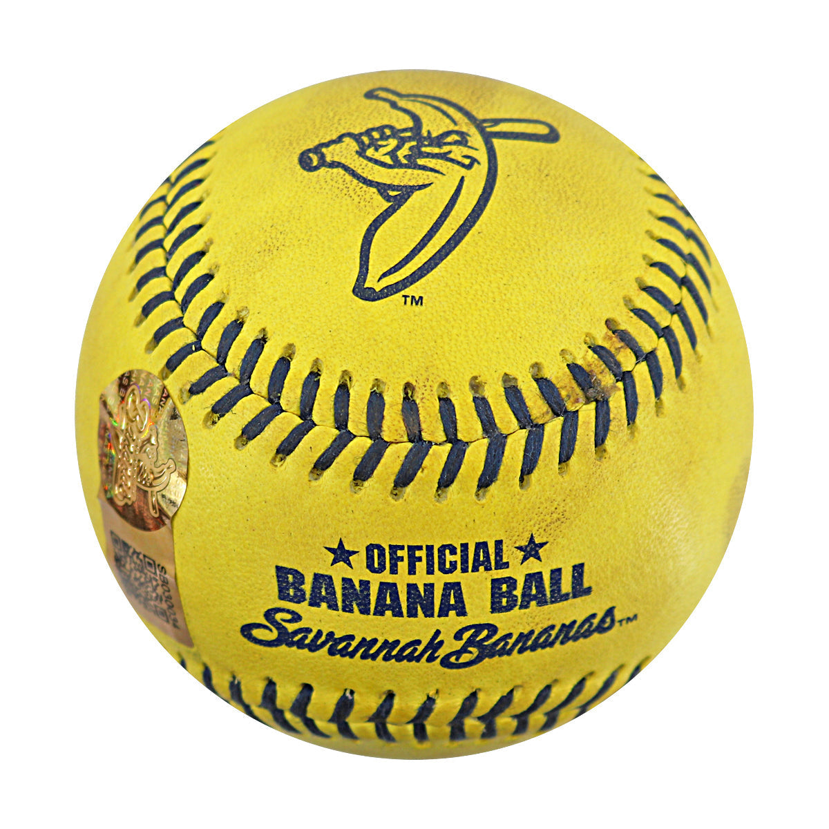 Vincent "The Dancing Umpire" Chapman Savannah Bananas Game Used Banana Ball from 3/30/25 at Atlanta