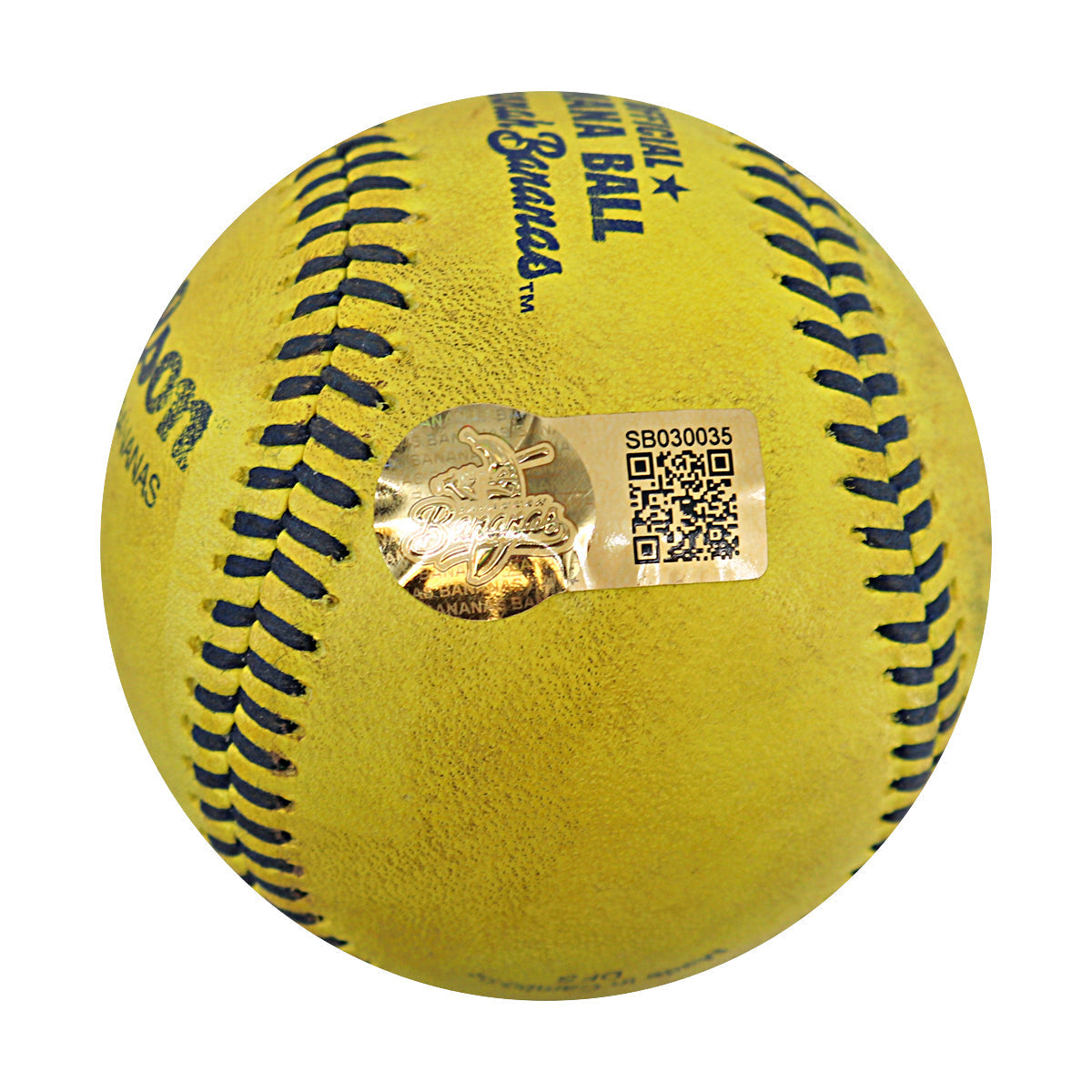 Reese Alexiades Savannah Bananas Autographed Game Used Banana Ball from 3/30/25 at Atlanta - Top 5 Trick Play and Final Out Ball