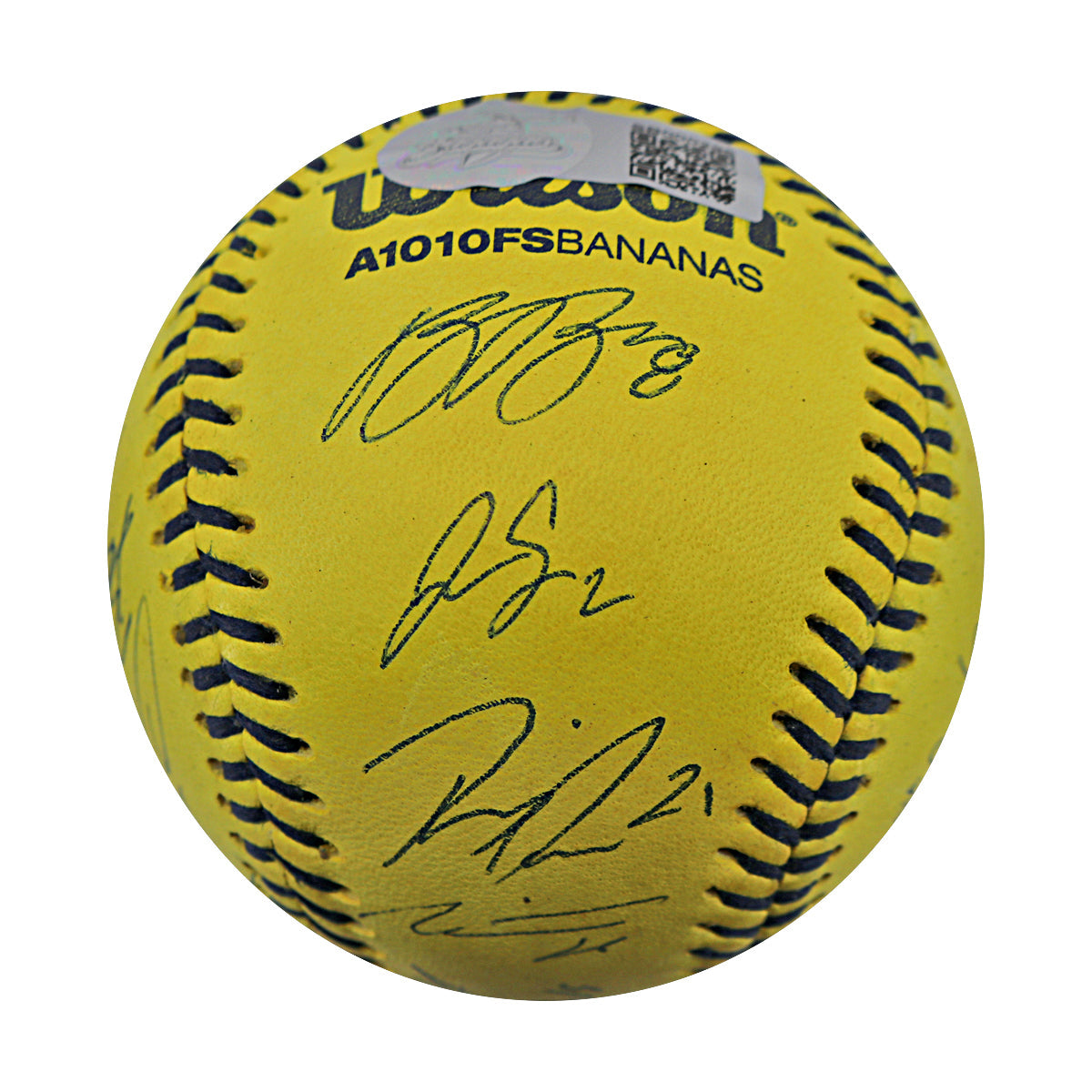 Party Animals 2025 Team Autographed Wilson Banana Ball