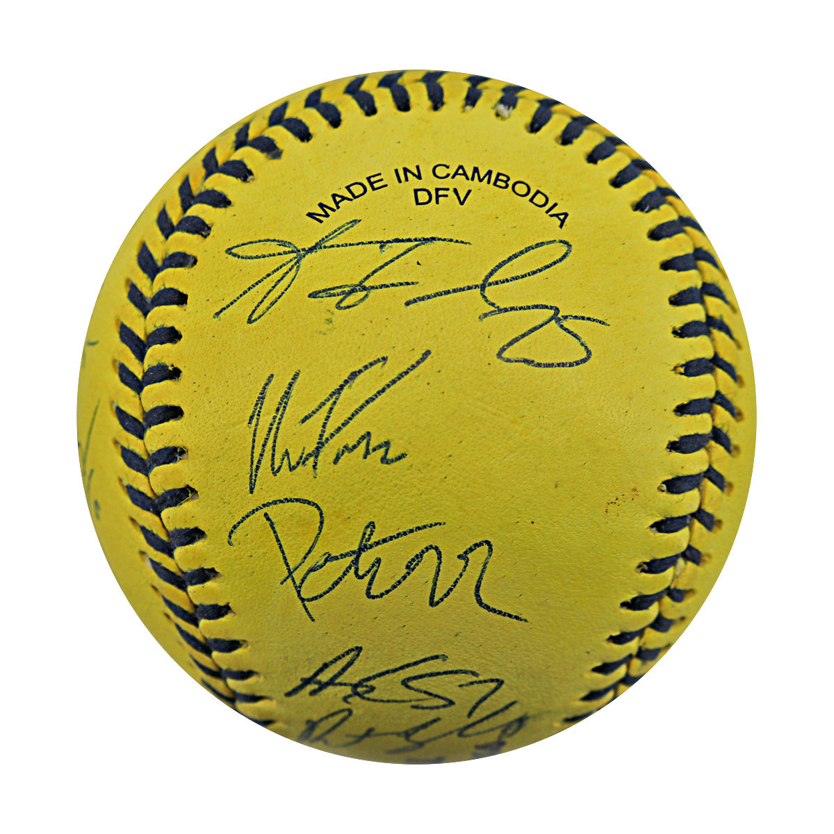 Party Animals 2025 Team Autographed Wilson Banana Ball