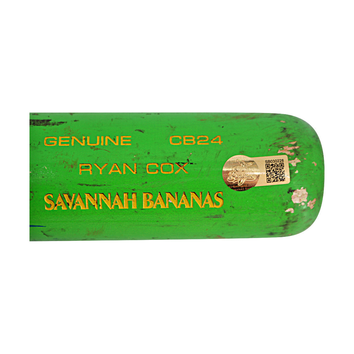 Ryan Cox Savannah Bananas Autographed Inscribed LS CB24 8th Inning Walk-Off Home Run Bat from Clemson 4/26/25