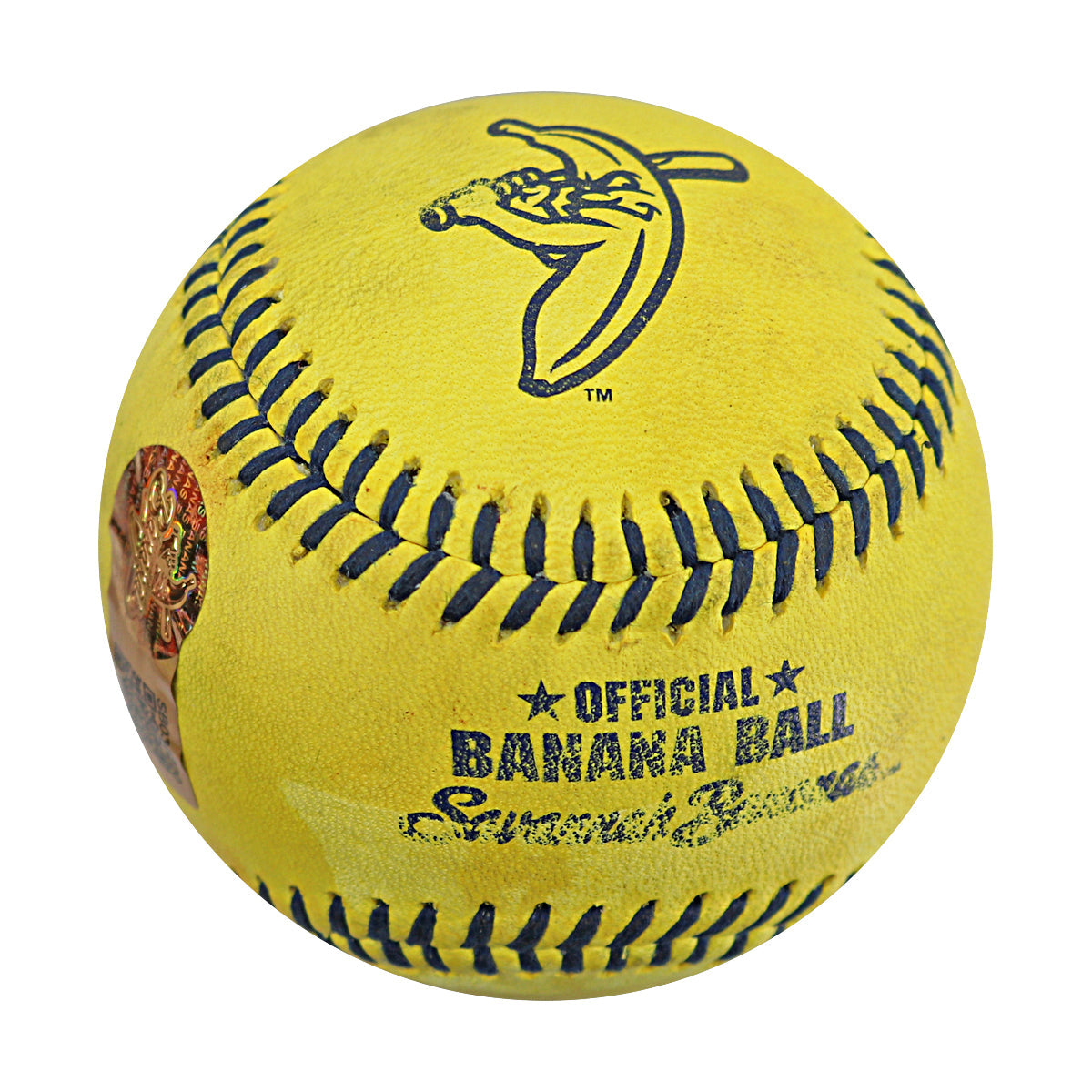 Danny Hosley Savannah Bananas Autographed Game Used Banana Ball from 4/26/25 at Clemson - Final Pitch Ball of Game