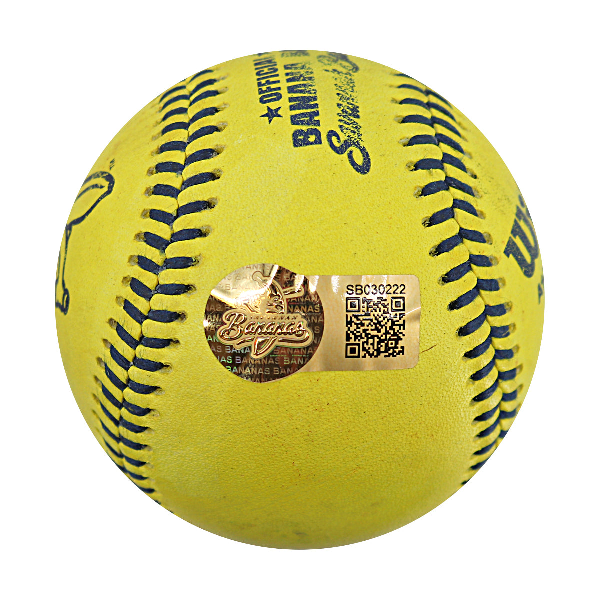 Kyle "KJ" Jackson Savannah Bananas Autographed Game Used Banana Ball from 4/26/25 at Clemson