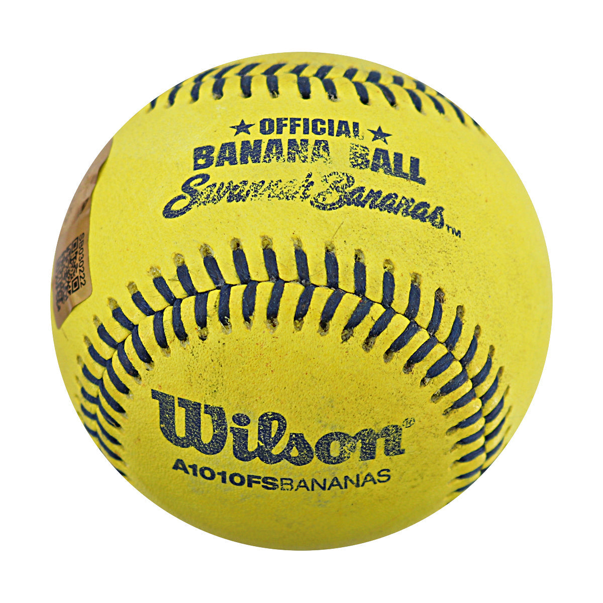 Kyle "KJ" Jackson Savannah Bananas Autographed Game Used Banana Ball from 4/26/25 at Clemson