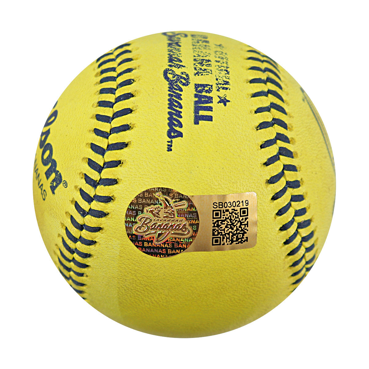 DR Meadows Savannah Bananas Autographed Game Used Banana Ball from 4/26/25 at Clemson - 6th Inning Back Flip Catch Ball