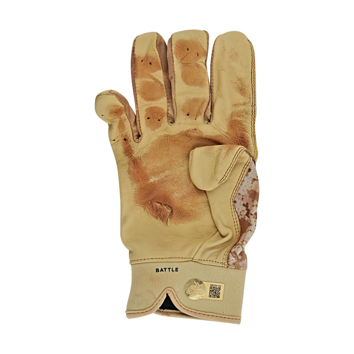 Mike Moustakas Signed Game Used Batting Gloves 5.23.25 Kauffman Stadium