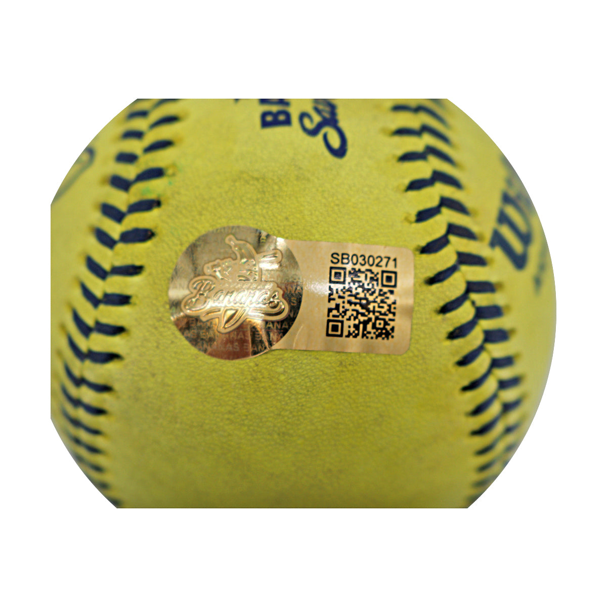 Olson, Jones Dual Signed Game Used Banana Ball 5.23.25 Kauffman Stadium