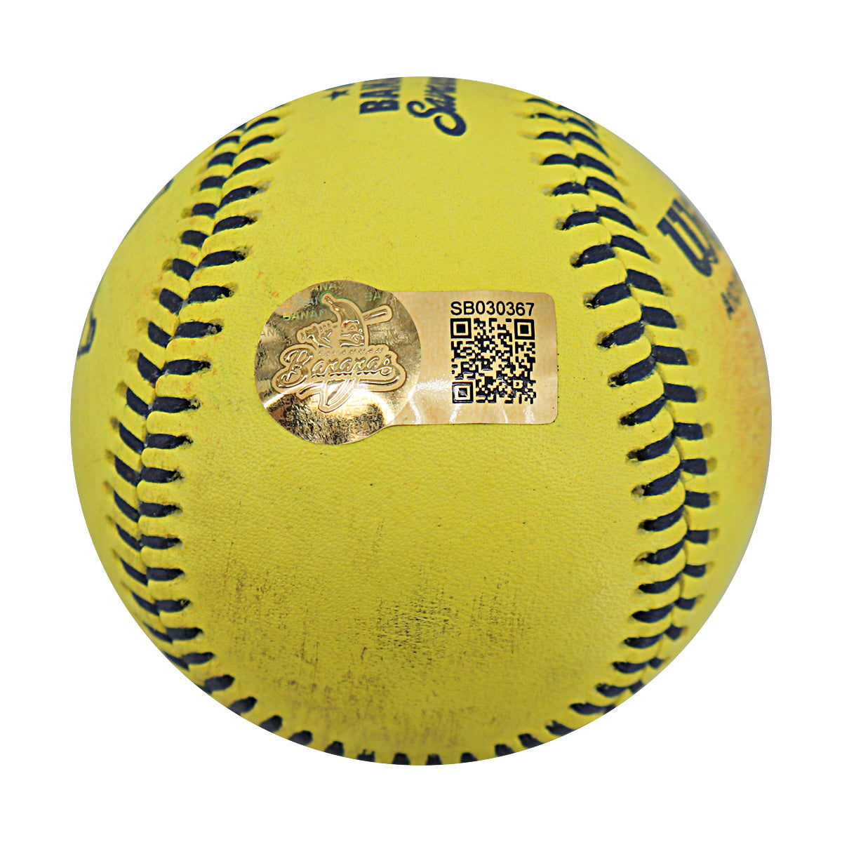 Eric Jones Autographed Game Used Banana Ball w/Case 7.5.25 Fenway Park