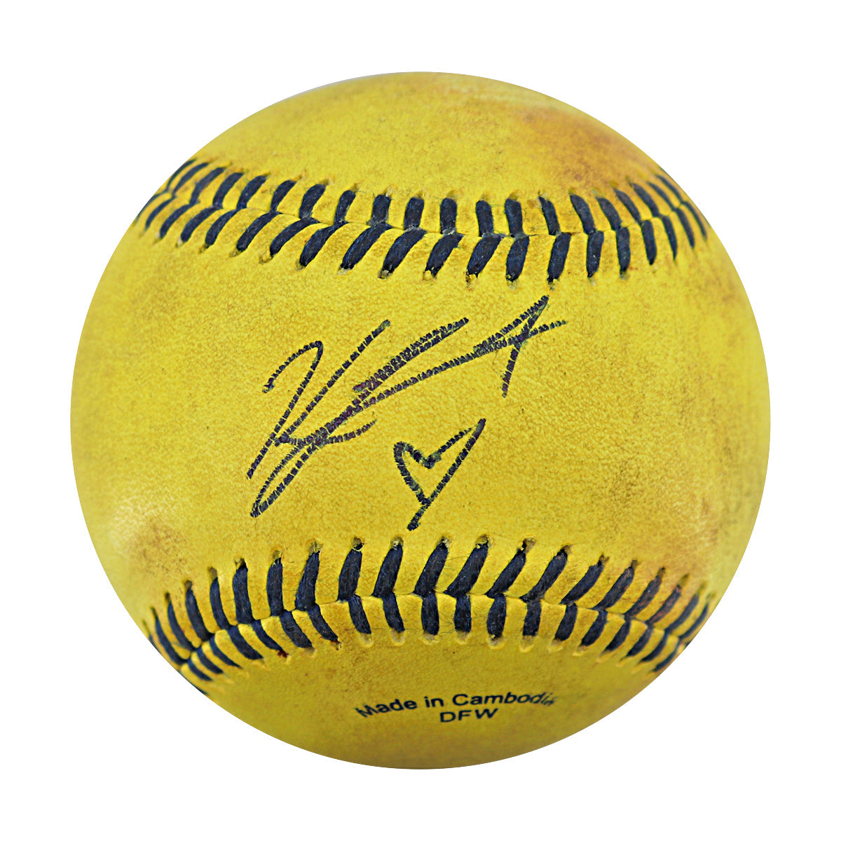 Kyle KJ Jackson Signed Inscribed GU Banana Ball 7.27.25 Citizens Bank Park