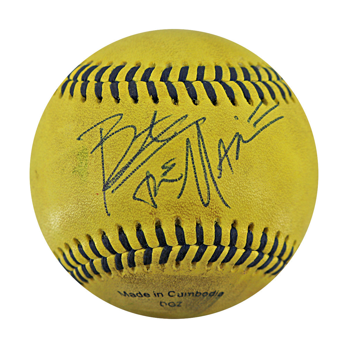 Bert Kreischer Signed Inscribed Game Used Banana Ball 5.30.25 Angel Stadium