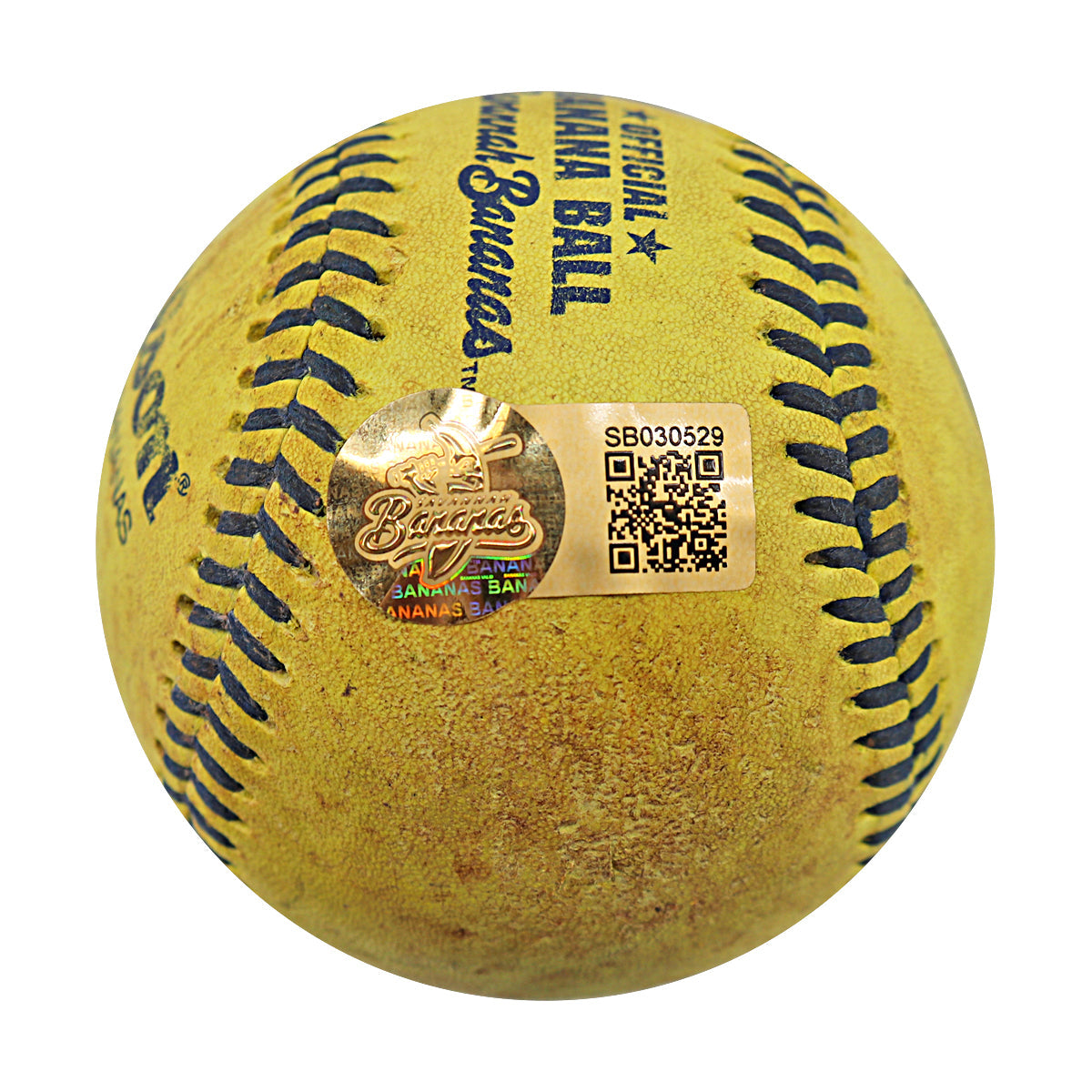 Bronson Arroyo Signed Inscribed GU Banana Ball 6.13.25 Great American Ball Park