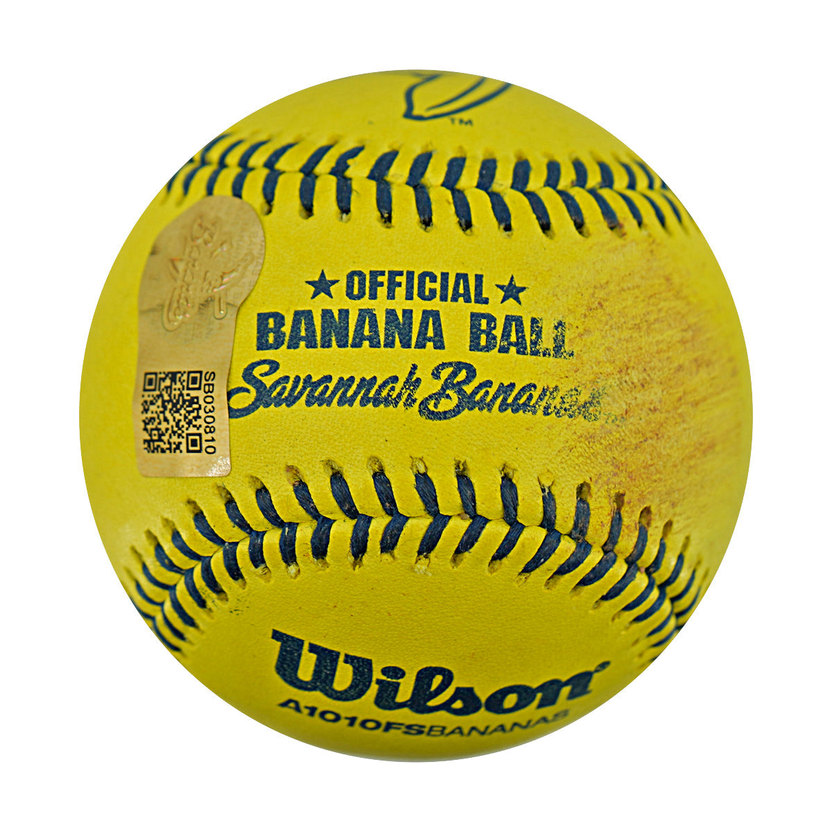 Vincent Chapman Savannah Bananas Autographed Inscribed Official Banana Ball 2.27.26 FSU Tallahassee Florida