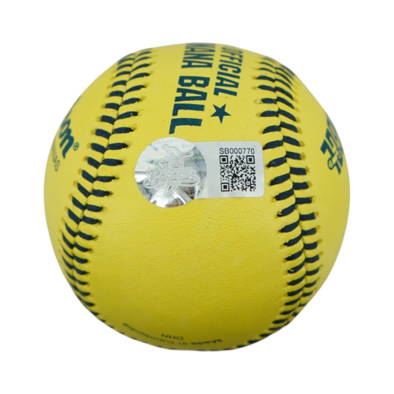 Kyle 'KJ' Jackson Savannah Bananas Autographed Official Banana Ball-2