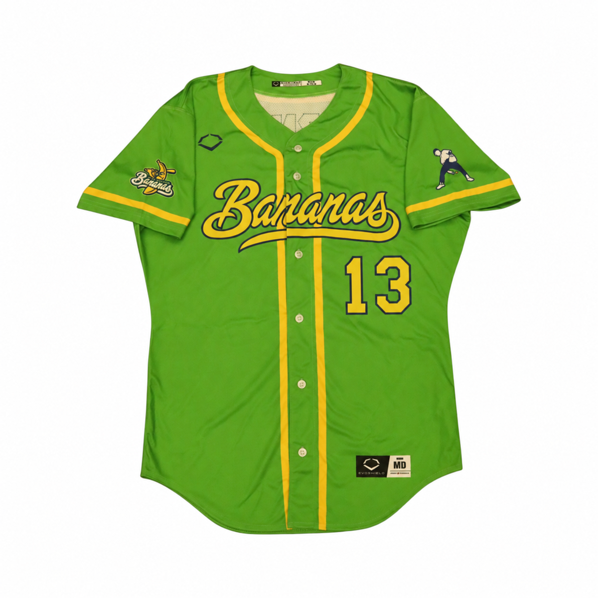 Bryce Stober Savannah Bananas Game Worn June 27, 2026 Green Jersey at Oregon