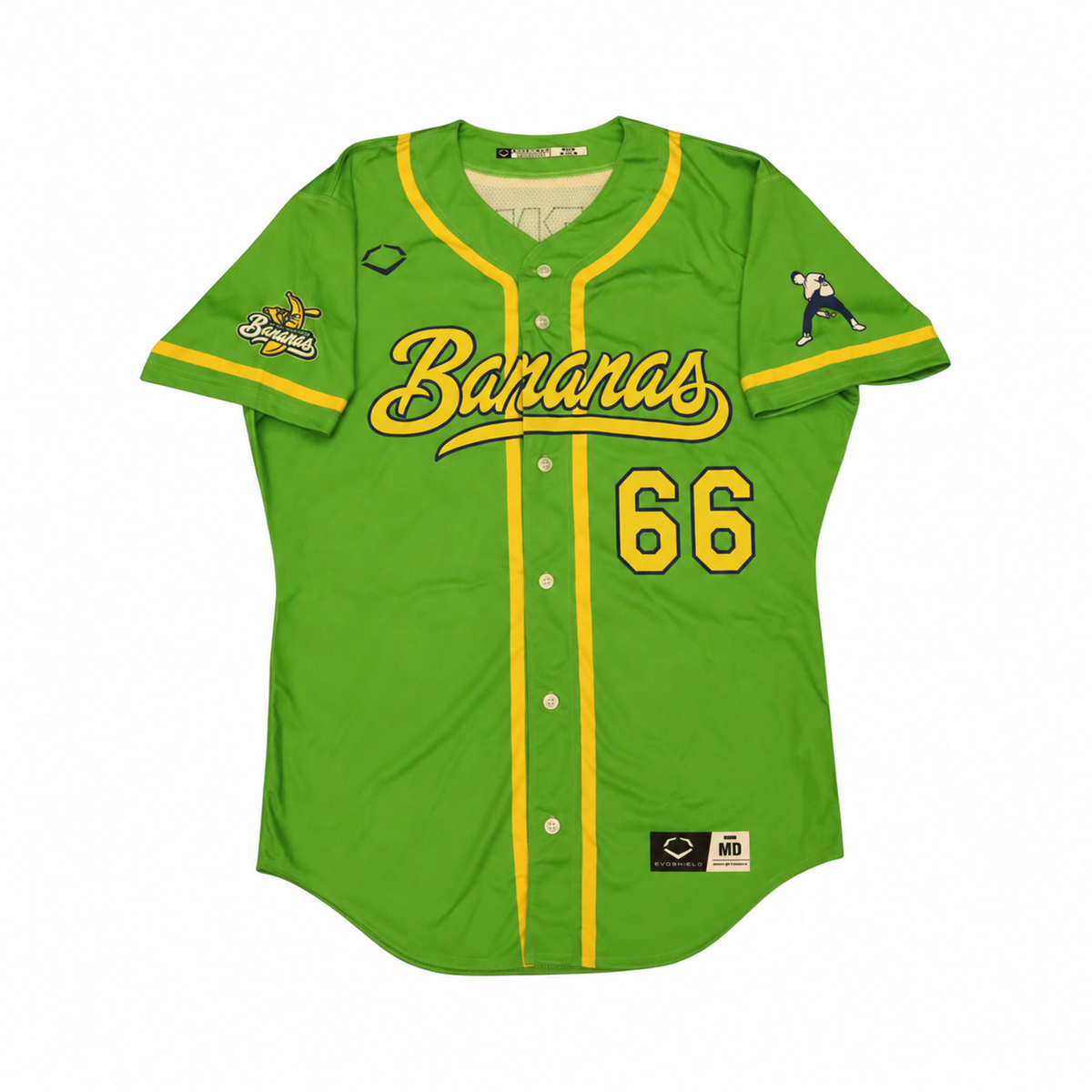Tyler Gillum Savannah Bananas Game Worn June 27, 2026 Green Jersey at Oregon