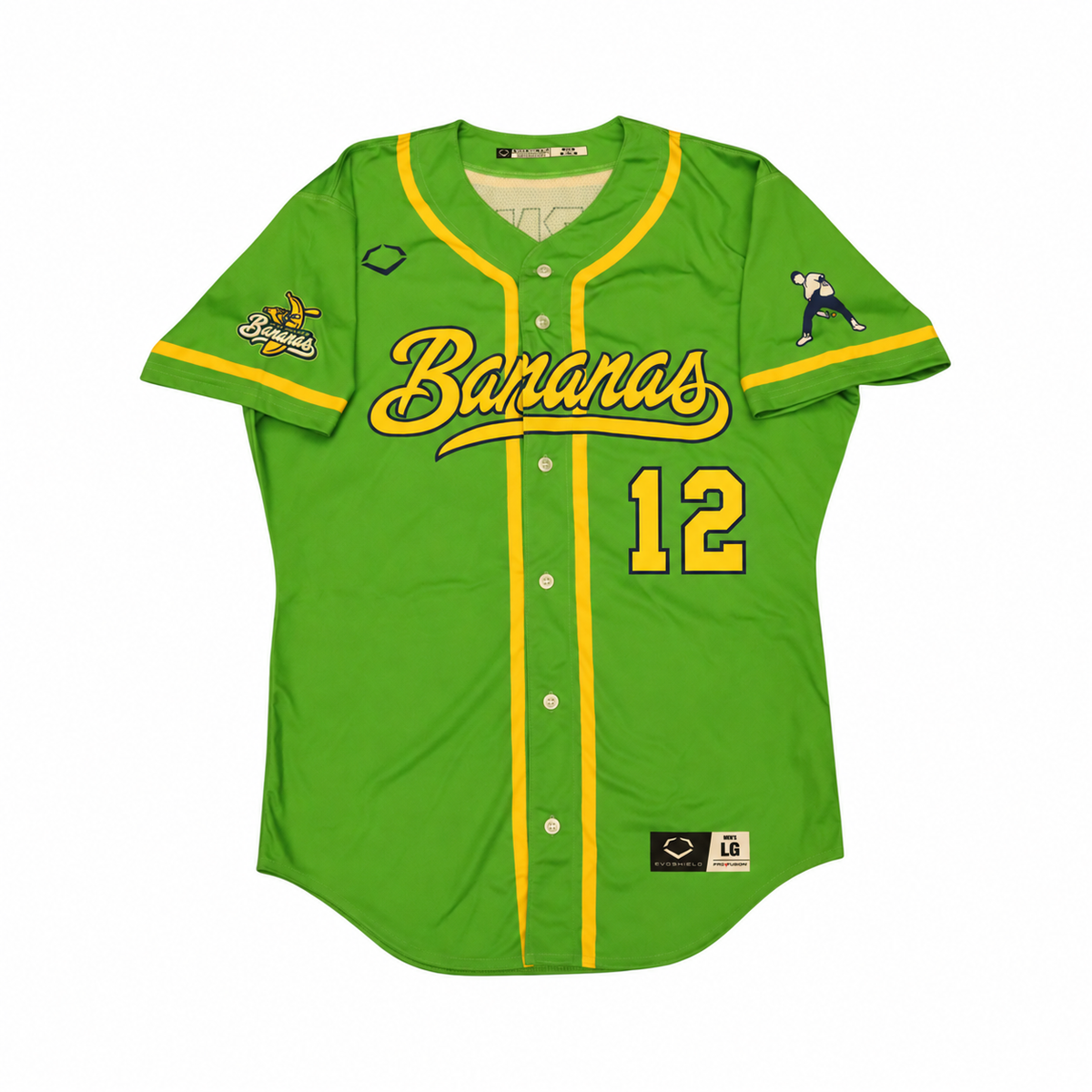 Kyle Luigs Savannah Bananas Game Worn June 27, 2026 Green Jersey at Oregon