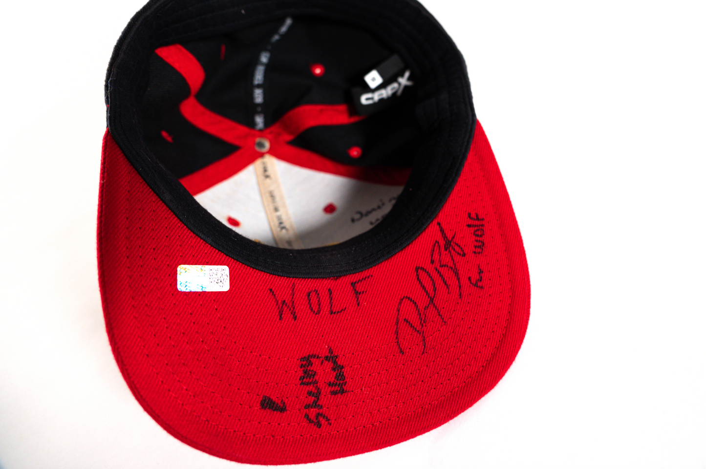 Matt Wolf Signed & Game Worn Official Firefighters Game Hat