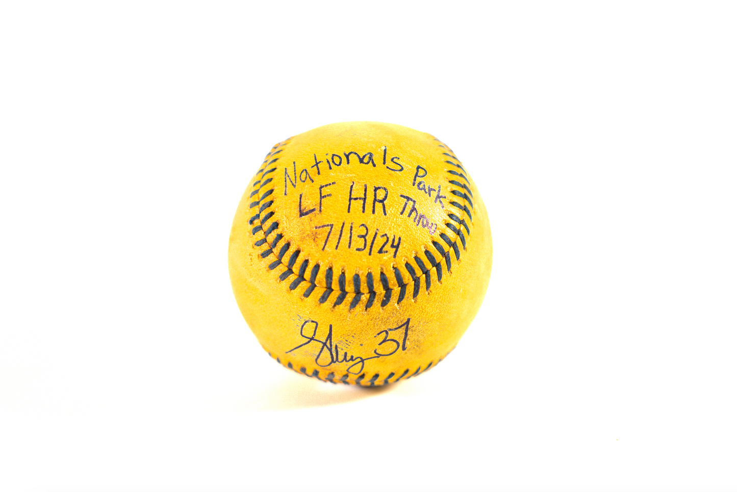 Batting Practice - Homerun Thrown Ball Over LF Fence; Signed by Ethan Skuija; Washington D.C (7/13/24)