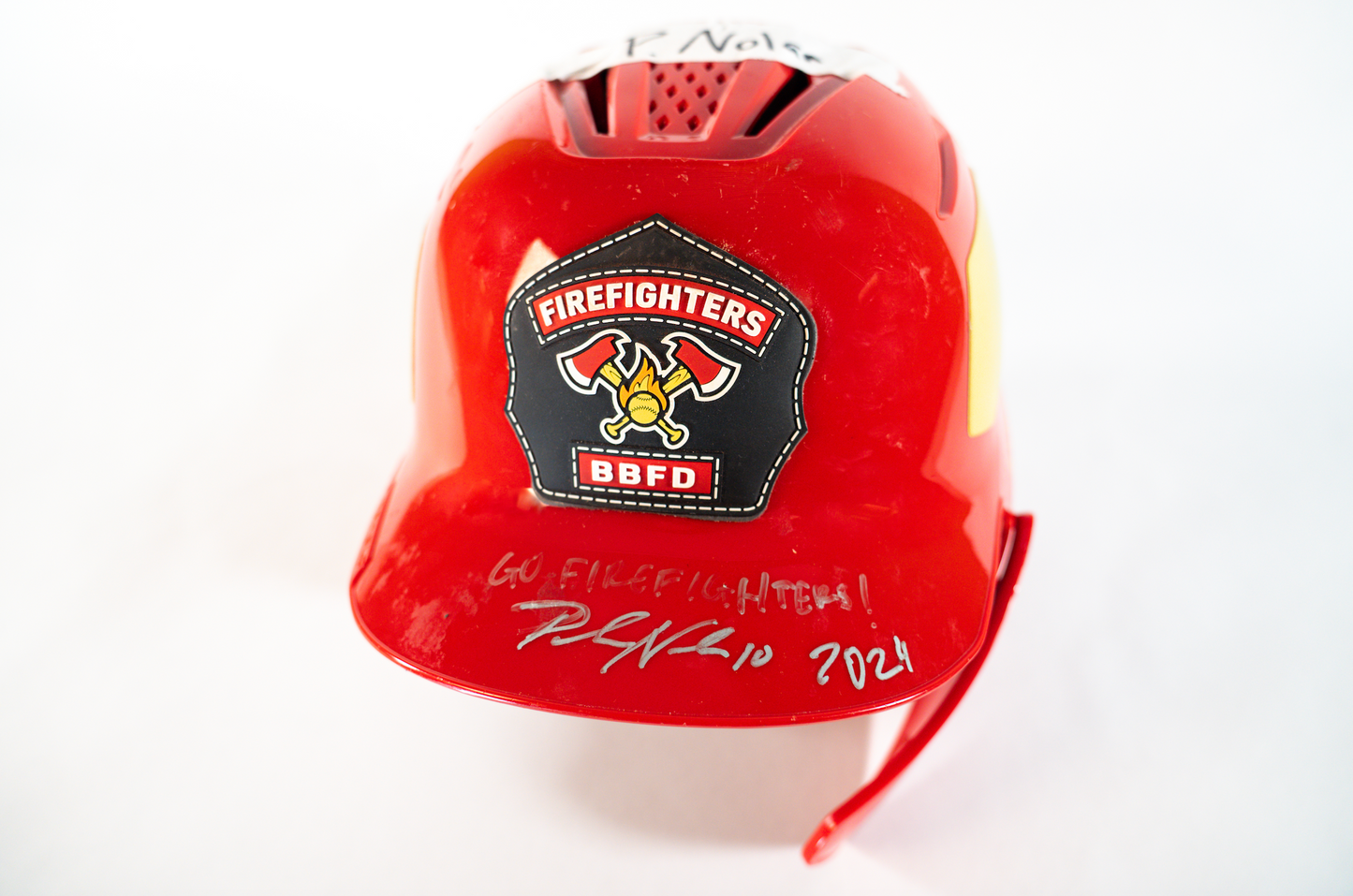 Parker Nolan #10 Autographed 2024 Game Worn Firefighters Helmet