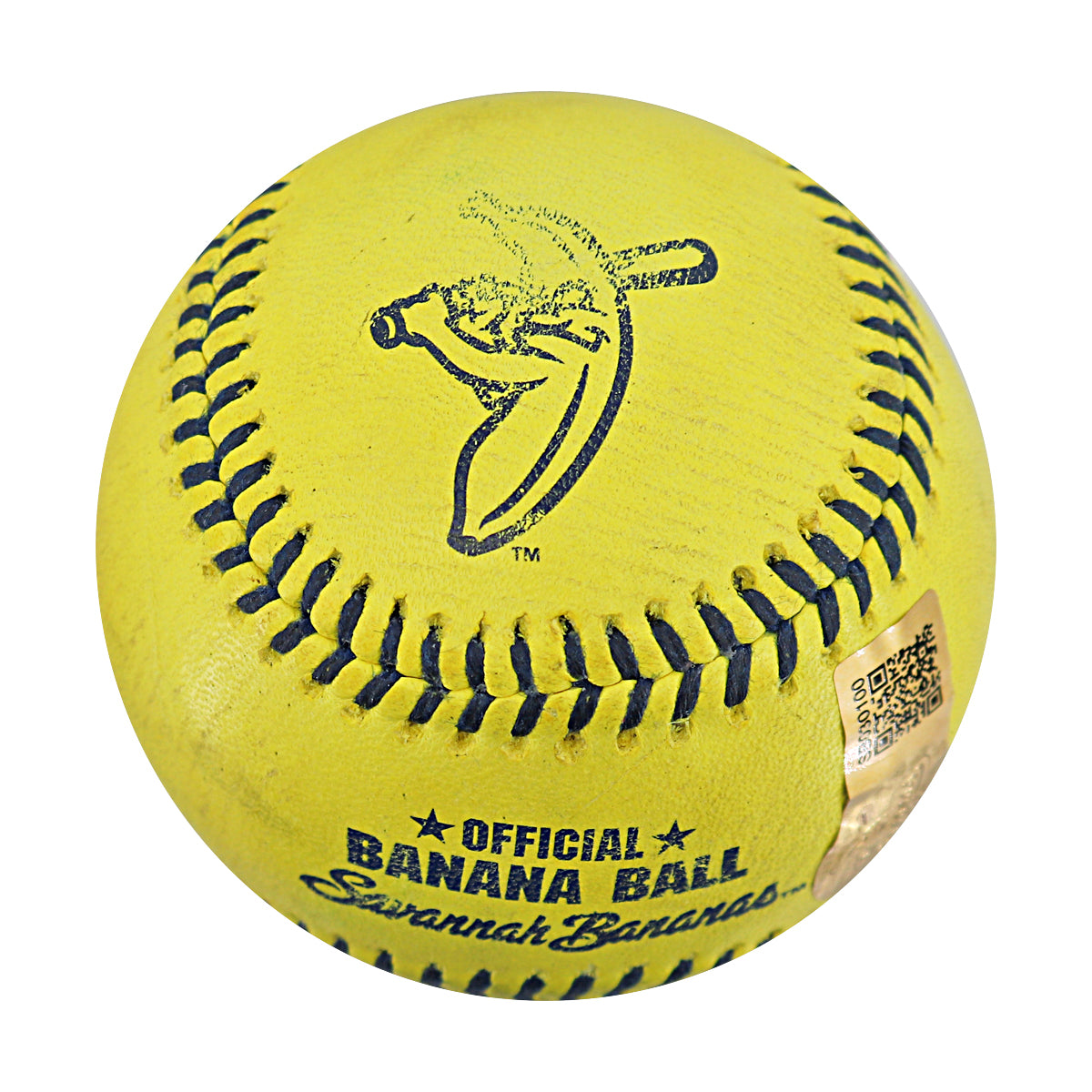 Tanner Thomas Party Animals Autographed and Inscribed Game Used Banana Ball from 3/15/25 at Tampa - Top 9 Foul Ball