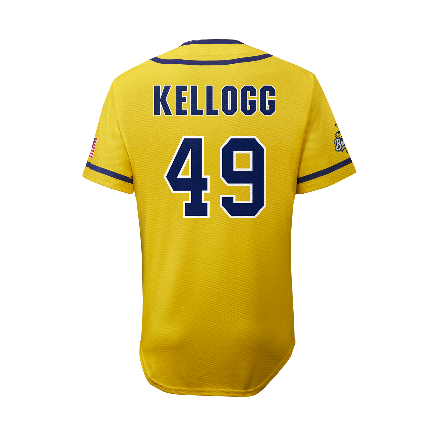 YOUTH Bananas Ryan Kellogg #49 EvoShield Jersey - Yellow