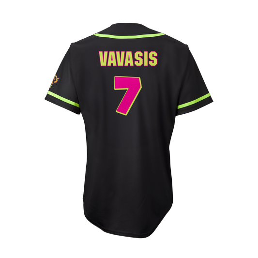Party Animals Mike Vavasis #7 EvoShield Jersey - Black