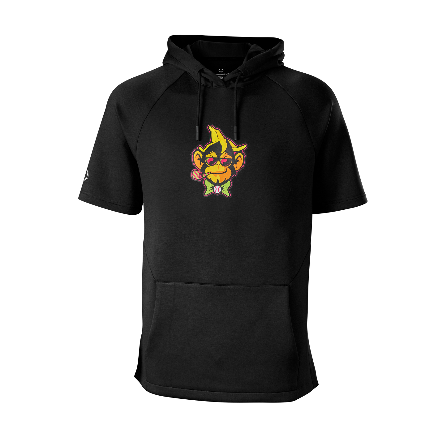 Party Animals EvoShield Short Sleeve Hoodie - Black