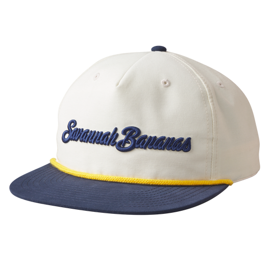 Bananas Evoshield Adjustable Snapback Rope Hat - Cream/Navy