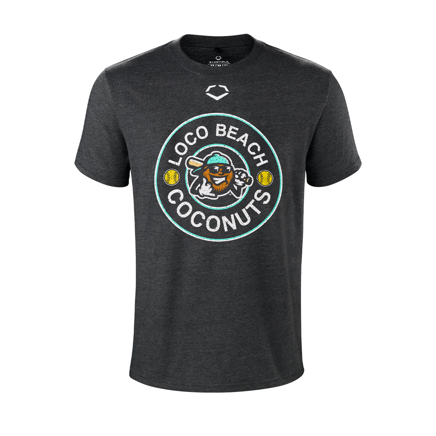 YOUTH Coconuts EvoShield Circle Change Black Heather Tee