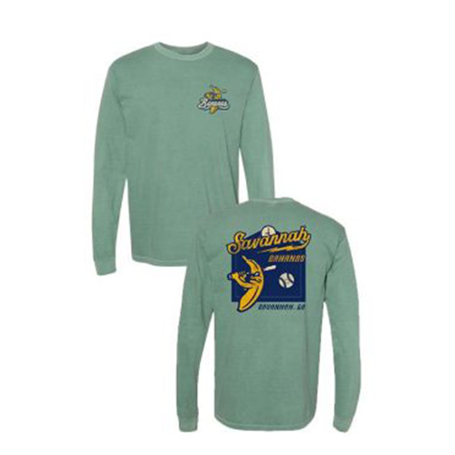 Bananas Comfort Colors Long Sleeve - Green