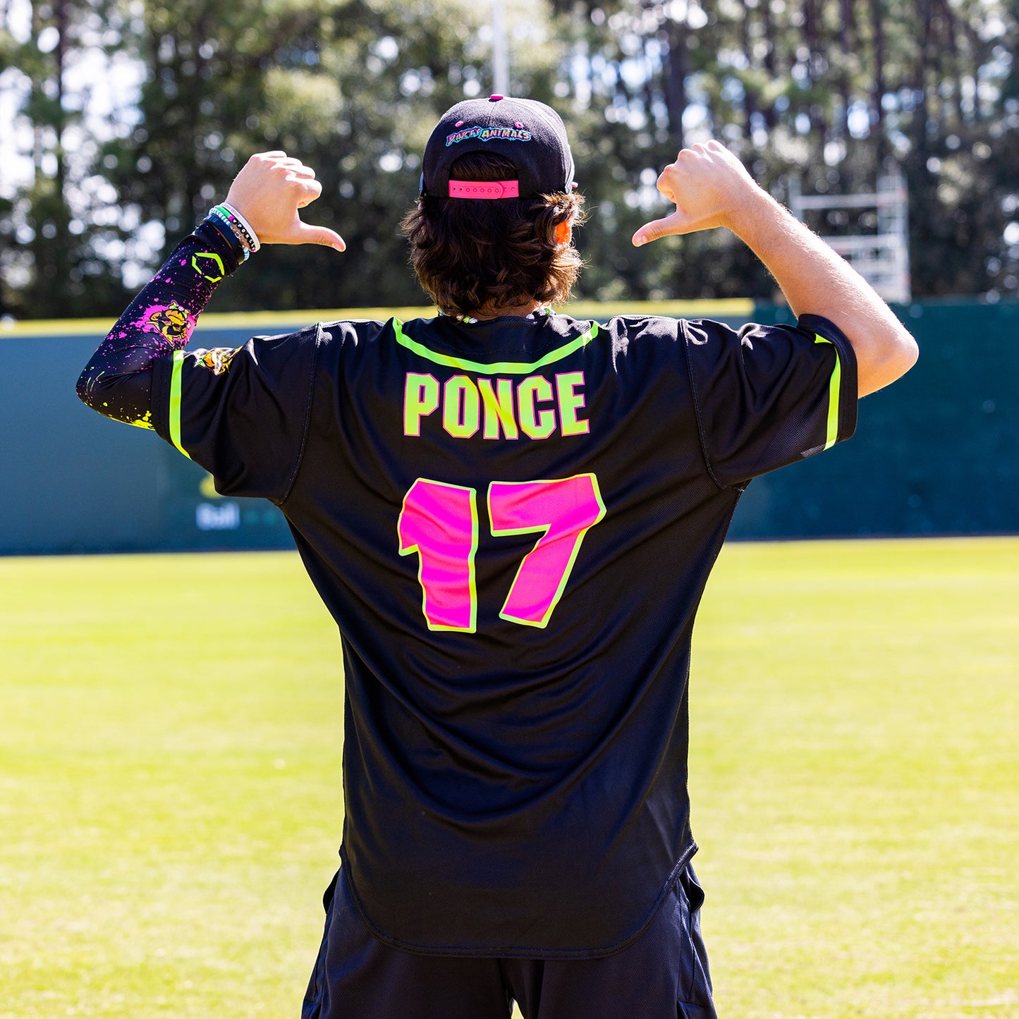 YOUTH Party Animals Dalton Ponce #17 EvoShield Jersey - Black