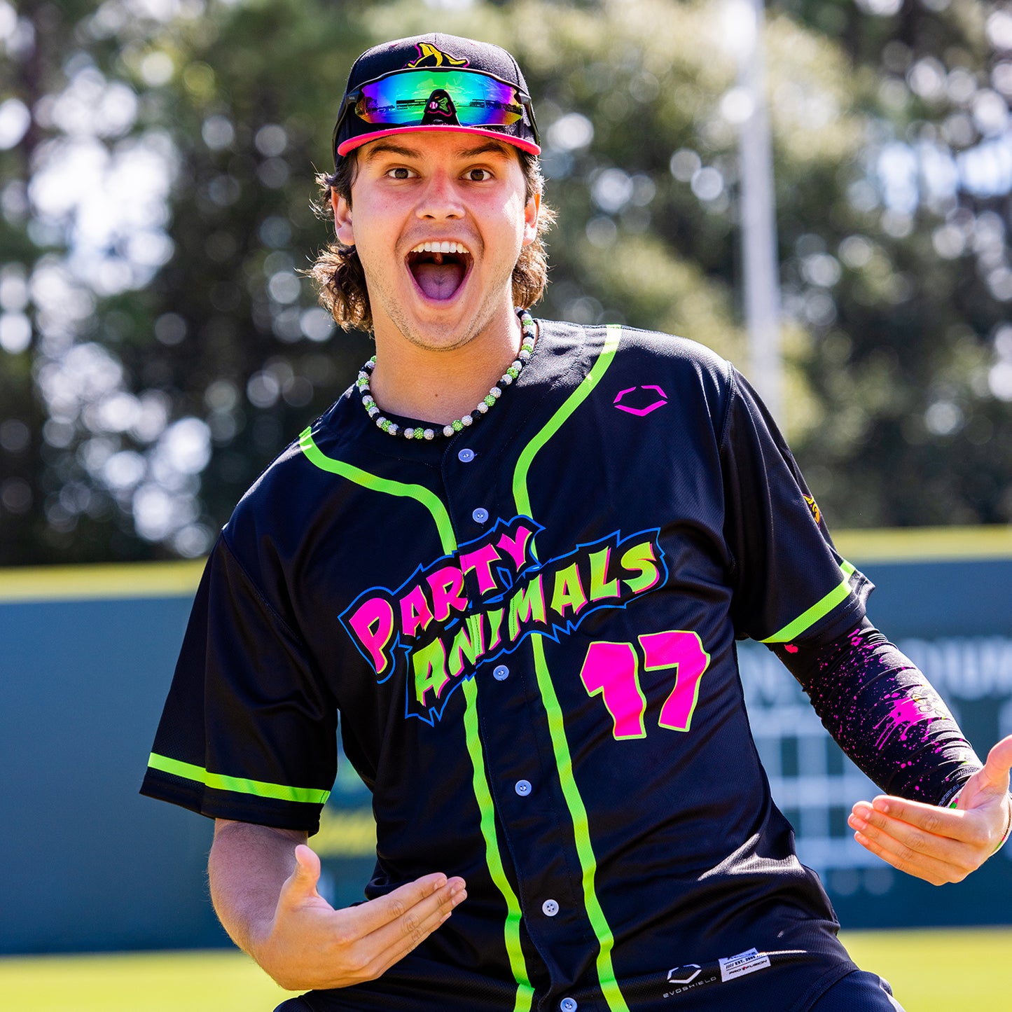 Party Animals Dalton Ponce #17 EvoShield Jersey - Black