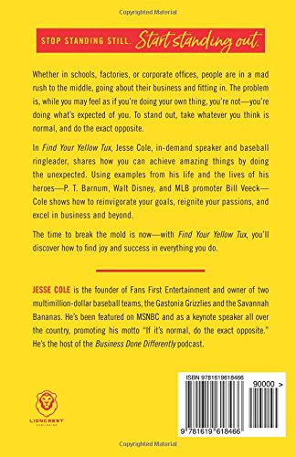 "Find Your Yellow Tux" Book By Jesse Cole