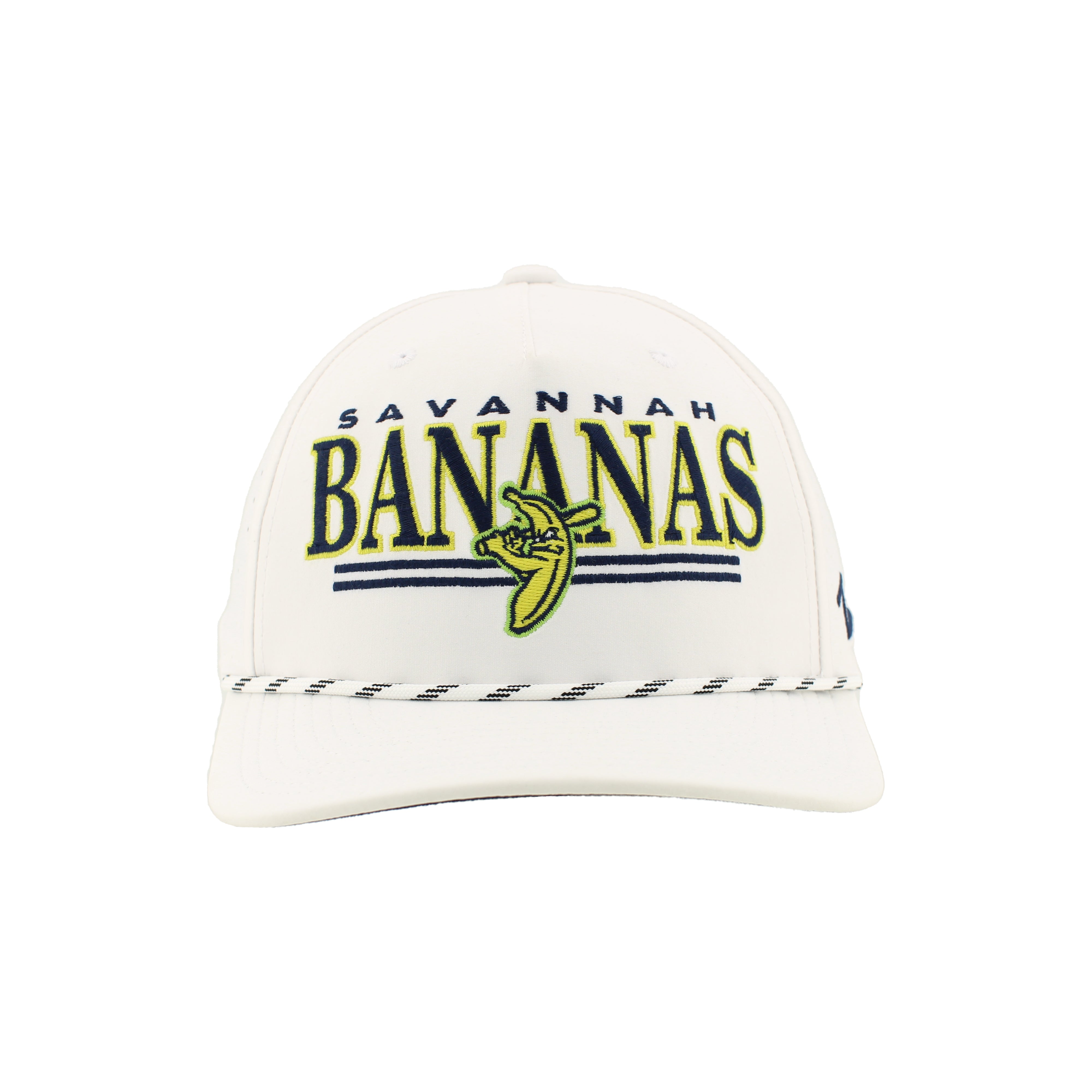 banana　CBN WHT XS Bananas Zephyr Birdie Adjustable Rope Hat - White – Banana Ball