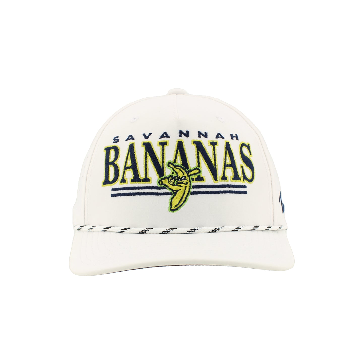 Bananas Zephyr Birdie Adjustable Rope Hat - White