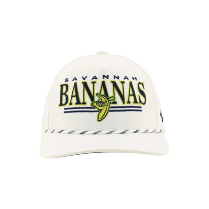 Bananas Zephyr Birdie Adjustable Rope Hat - White