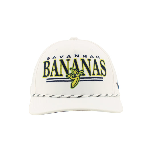 Bananas Zephyr Birdie Adjustable Rope Hat - White