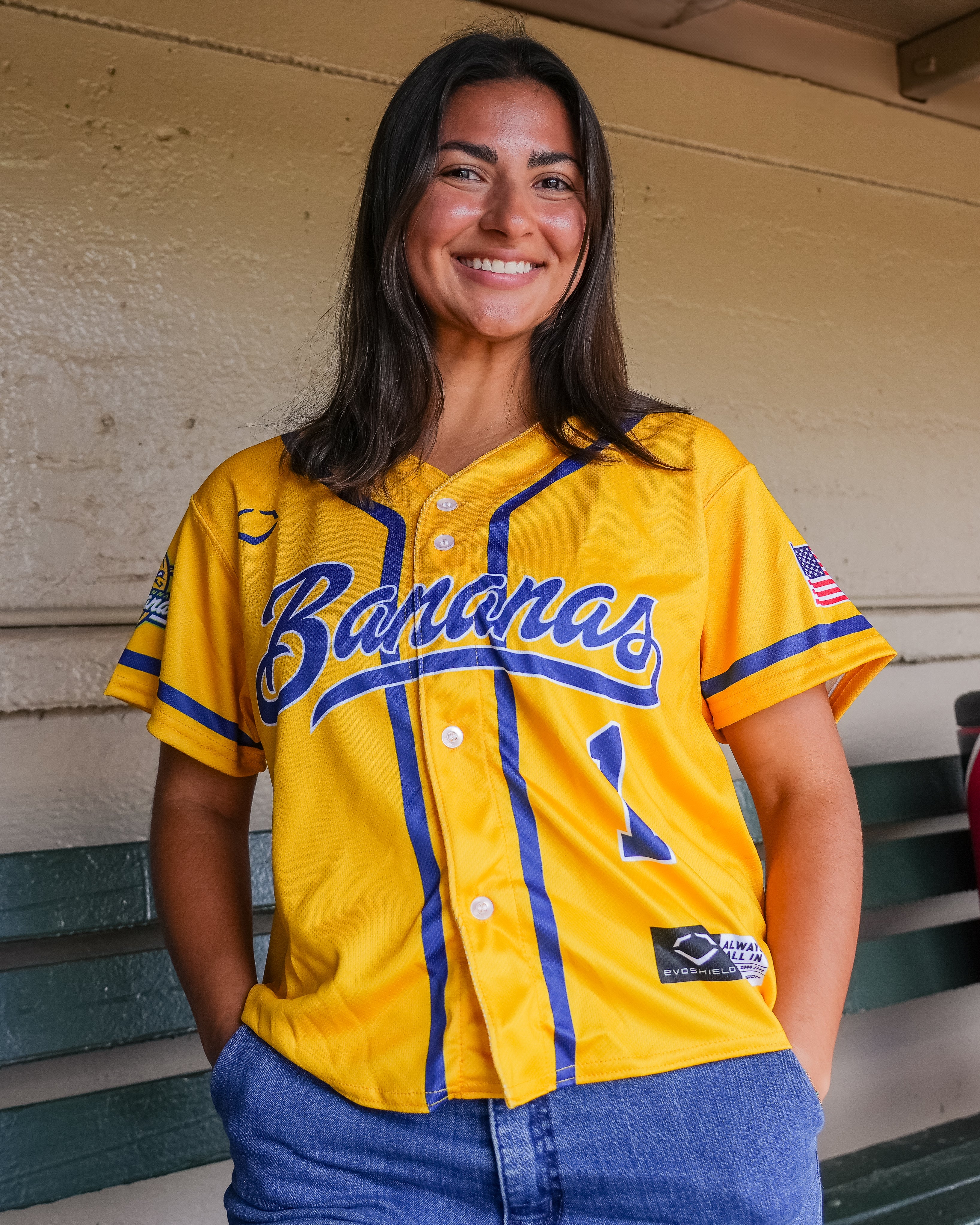 Women's Bananas EvoShield Crop Jersey - Yellow – Banana Ball