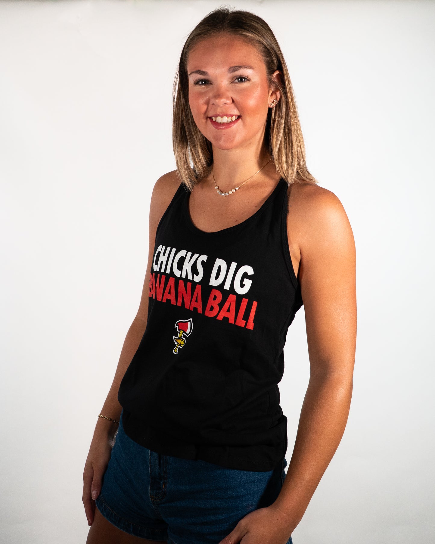 WOMEN'S Firefighters Chicks Dig Banana Ball