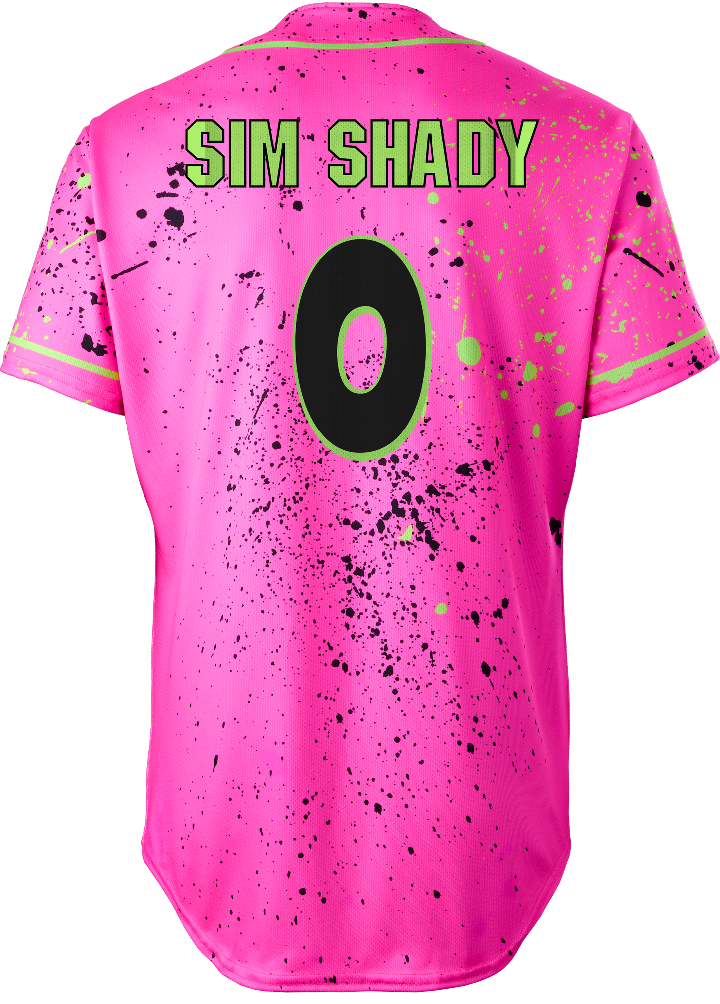 Party Animals Thomas Simoneaux #0 Evoshield Jersey - Pink Splatter Paint