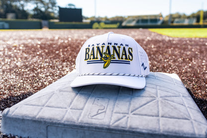 Bananas Zephyr Birdie Adjustable Rope Hat - White