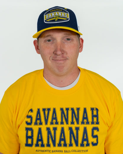 Bananas Zephyr Dakota Patch Adjustable Hat - Navy/Yellow