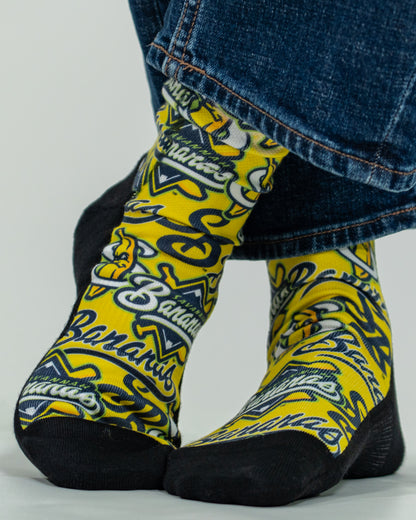 Bananas Print Socks