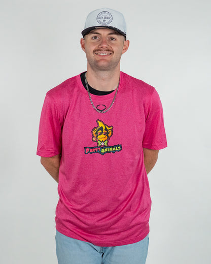 Party Animals EvoShield Primary Logo Short Sleeve Tech Tee - Pink