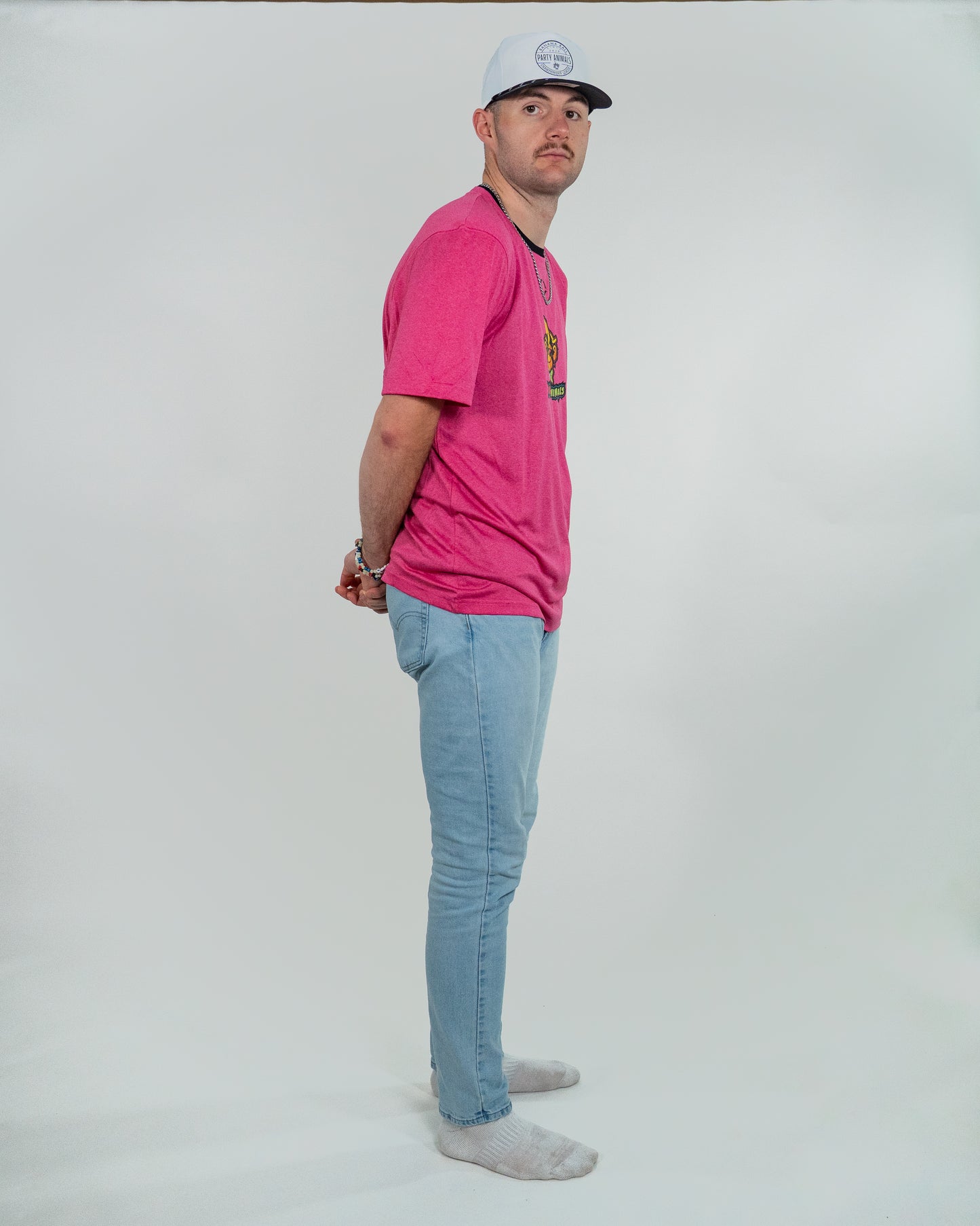 Party Animals EvoShield Primary Logo Short Sleeve Tech Tee - Pink